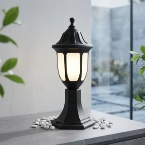P214 IP44 100 240V Ceramics 3 year Outdoor Garden Street Lamp Decorative Led Garden Lights Column Lamps