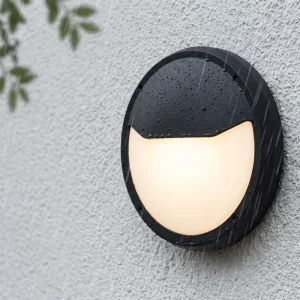 P3003 E27 IP65 Waterproof Outdoor Light CE Approved Halfmoon Eyelid Exterior Led Ceiling Wall Lamp WALL LIGHT WITH E27