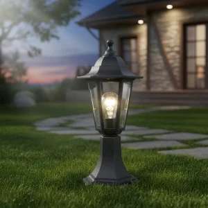 P614 IP44 Outdoor Waterproof Lighting Villa Fit to Garden Park Square Post Top Lights Classical Pillar Lamp