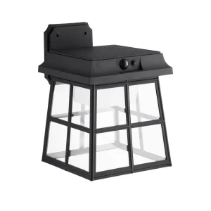 P747S-LED Solar Powered PC Lens Waterproof IP44 Motion Sensor LED Wall Light with 1000 Lumens 3000K Outdoor