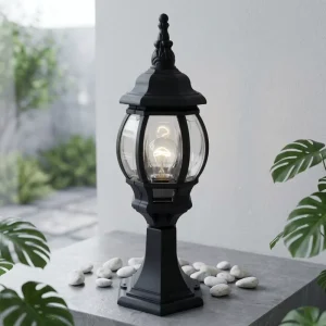 P814 E27 Lampholder IP44 European Classical Outdoor Decorative Pillar Light Fence Post Light Gate for Garden Yards