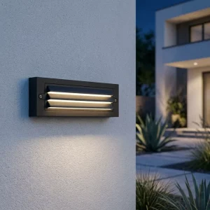 PC2551 6W IP65 Waterproof PC Plastic Wall Lamp Outdoor LED Garden Lighting Modern