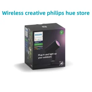 PHILIPS White and Color Lily IP66 Steel Imported Outdoor Lawn Color Spotlight HomeKit Compatible HUE