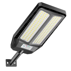 PIR Motion Sensor LED Solar Outdoor Street Lights Remote Control IP65 Rated 6500K Dimmable Road Decorative Purpose