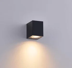 PS0970 Modern Outdoor Square LED Wall Lamp 7W PC Material Waterproof Exterior Lighting
