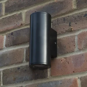 PS2204-2-GU10 IP54 Waterproof PC Round LED Outdoor Wall Sconce