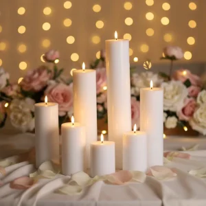 Paraffin Wax Pillar LED Flameless Eco-Friendly Battery-Operated LED Pillar Candle