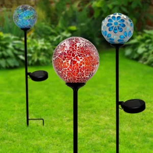 Party Holiday Supplies Decoration Light Solar LED Outdoor Lantern Stake Garden Light Solar Pathway Lights Waterproof