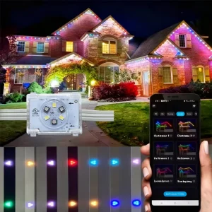 Permanent Outdoor Christmas Light IP68 Smart Wifi Controller Led Lights Permanent Lights House Exterior