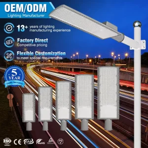 Photocell Streetlight Ip66 Waterproof 30W 50W 100W 150W 200W Lamp Main Road SMD Outdoor Led Street Light