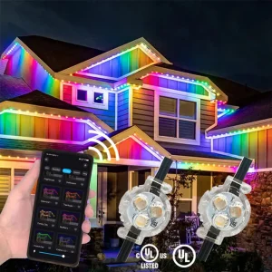 Pixel LED Lights Christmas Colorful House Eaves Decorative Lamp LP68 Waterproof Permanent Soffit Light for Holiday
