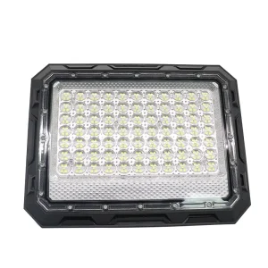 Plastic Housing Solar LED Flood Light 200W IP66 Black White Color Lens Glass Optional Landscape Outdoor Garden Lamp