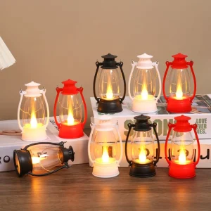 Plastic Mini Flameless LED Candle Lantern for Outdoor Camping, Parties, Festivals, and Home Decor