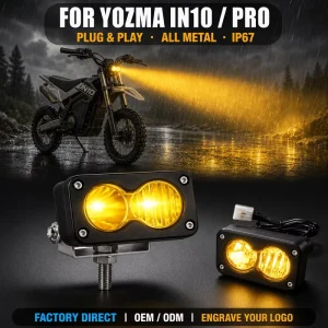 Plug and Play Baja Light for IN10 IN10 PRO Electric Dirt Bike LED Headlight