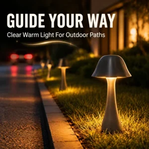 Plug and play Recyclable Materials Anti tip Structure Soft Edge Glow Curved Light Trail for Paths Lawns Borders