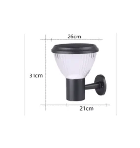 Popular Aluminum Outdoor LED Solar Garden Courtyard Wall Light with 2-Year Warranty