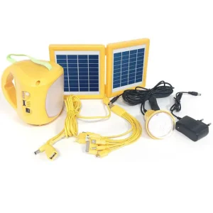 Portable 10W Solar LED Hand Light with Phone Charging QC3.0 Function 12V Input Garden Use