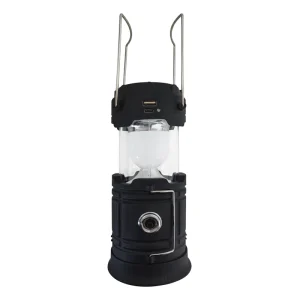 Portable Bright Rechargeable Solar LED Flashlight Telescopic ABS Emergency Camping Lantern Outdoor Hiking Tent Lighting Garden