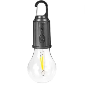 Portable Hanging Outdoor Vintage Lantern Outdoor Portable LED Tent Lantern Type C Charging Bulb Camping Lamp