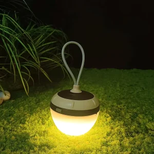 Portable LED Camping Lamp ABS Body Rechargeable for Hiking Travel and Tent Use