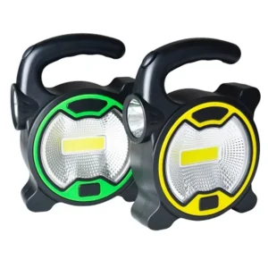 Portable LED Camping Lamp with Flashlight, COB Work Light
