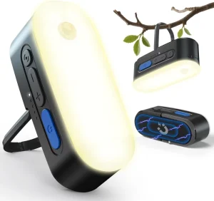 Portable LED Camping Lantern Rechargeable Motion Sensor Lights IPX5 Waterproof Emergency Magnet Light for Indoor Outdoor