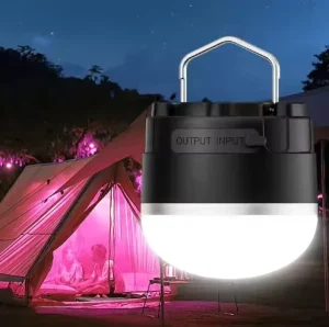 Portable LED Camping Lantern & USB Power Bank Waterproof Rechargeable Emergency Camping Light