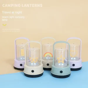 Portable LED Camping Lighting and Outdoor Lamp for Hiking Backpacking Tent With Solar Power and Waterproof Design