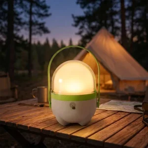 Portable LED Emergency Light Dimmable White Light Rechargeable Stepless Dimming Lamp with Handle for Camping
