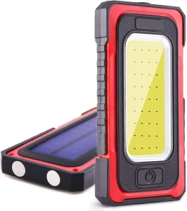 Portable Magnetic USB Rechargeable Waterproof LED Work Light Solar Charging Flood Lights for Outdoor Camping Hiking Emergency