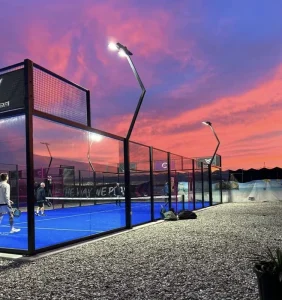Portable Outdoor Equipment Self Raising Artificial Turf Padel Tennis Court 20m*10m 3 Year Warranty Customizable Colors Factory