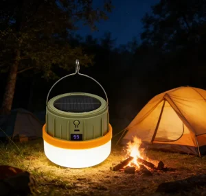 Portable Outdoor IP65 LED Solar Emergency Light with Remote Control USB Charging Lithium Battery for Camping and Emergency Use