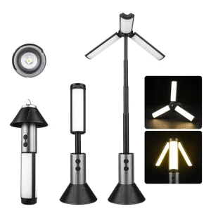 Portable Outdoor LED Camping Lantern Rechargeable Tent Hanging Light Lightweight
