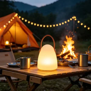 Portable Picnic Camping Table Lamp Outdoor Desk Lamp