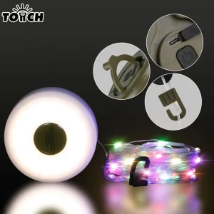 Portable Rechargeable Camping Lights Tent Wedding Christmas Decor Strip Star Lamp Outdoor Camping String Lights