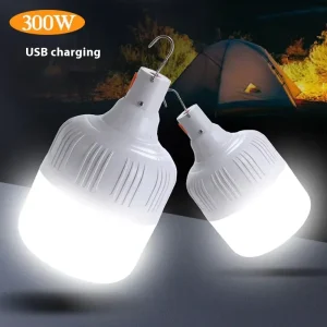 Portable Rechargeable LED Headlamp and Flashlight, Solar Camping Lamp, Emergency Outdoor Use