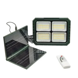 Portable Rechargeable LED Solar Light Hanging Design for Outdoor Camping IP65 Waterproof Emergency Lighting for Landscape