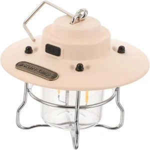 Portable Rechargeable Outdoor Camping Tent Lantern with Battery Power Supply