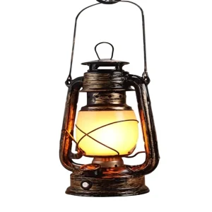 Portable Rechargeable Retro Vintage LED Horse Lantern for Camping