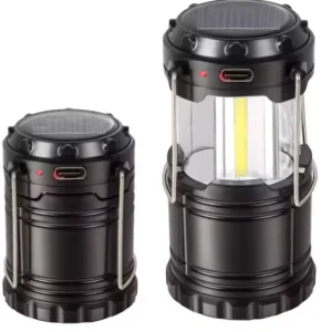 Portable Solar/Battery LED Camping Lantern Light Rechargeable With Collapsible Tent Hiking Solar-powered Outdoor Camping Lamp