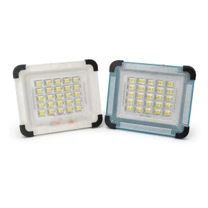 Portable Solar LED Camping Light Rechargeable Outdoor Floodlight 3 CCT Dimmable Emergency Strobe Lamp with Power Bank Function