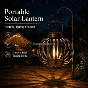 Portable Solar Lantern Table Lamp Garden Light for Outdoor Camping