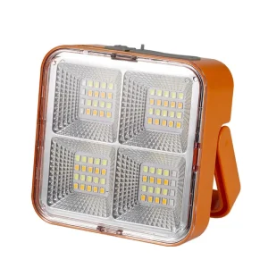 Portable Strong Magnet Camping Lantern Working Light Battery Powered Solar Flood Lights Outdoor Waterproof LED