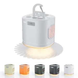 Portable USB Rechargeable White LED Camping Lantern ABS Magnetic Waterproof for Hiking