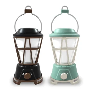 Portable USB Rechargeable White Light and Flame Hanging Camping Lantern