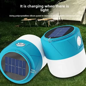 Portable USB Solar LED Bulb Lamp IP65 Tent Camping Emergency Light