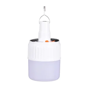 Portable Waterproof Solar LED Camping Lamp USB Rechargeable Tent Bulb