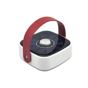 Portable Waterproof Solar LED Camping Lights Solar USB Rechargeable White ABS Hanging Hook Lamp for Garden