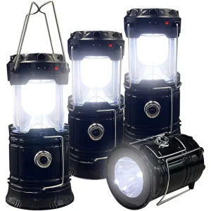 Portable Waterproof USB Rechargeable LED Solar Camping Lantern
