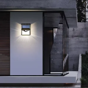 Powerful 350 LED Solar Security Lights Outdoor Sensor Motion 3 Modes Waterproof Lamp Wall Night Work Light for Garden